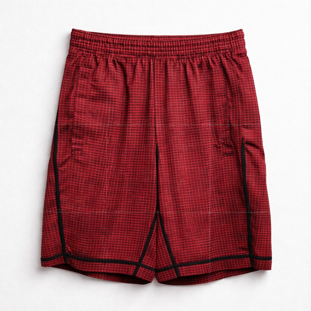 Lululemon Pace Breaker Athletic Shorts Linerness 9" Red Checker Mens Size S - Picture 3 of 9